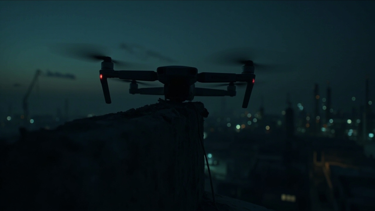 morning May 30, an attack drone struck an apartment building in Galati, Romania, pun...